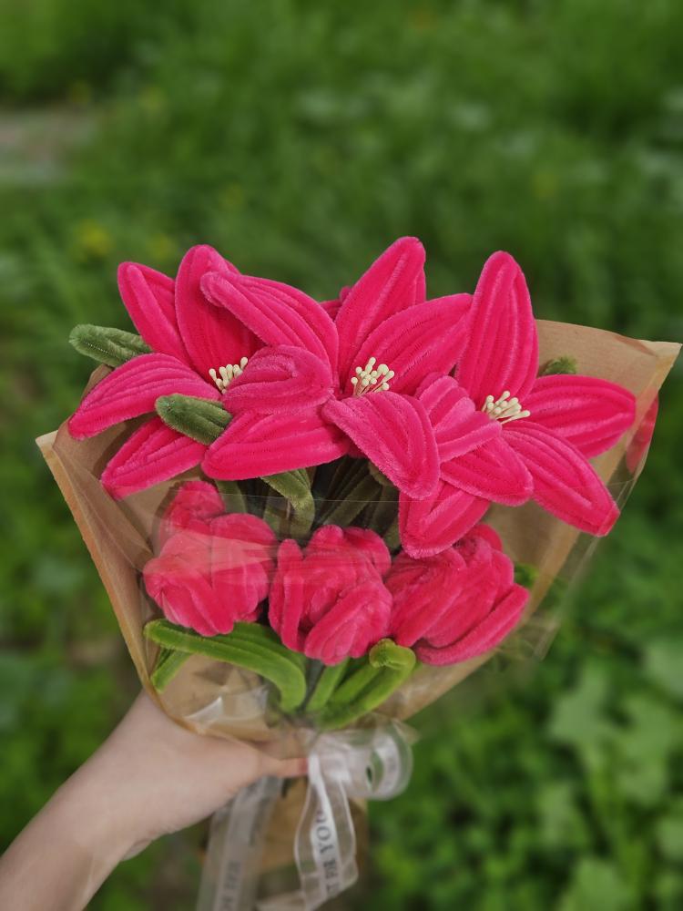 Everlasting Fuchsia Bouquet