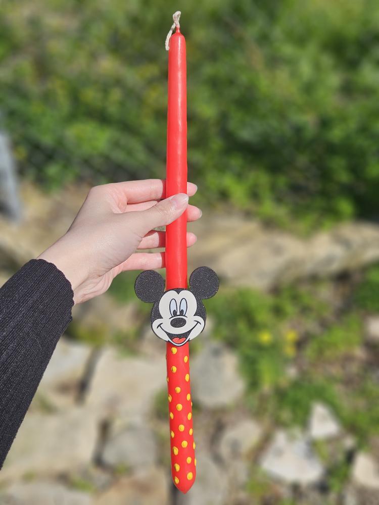 Πασχαλινή Λαμπάδα Mickey Mouse – Χειροποίητη