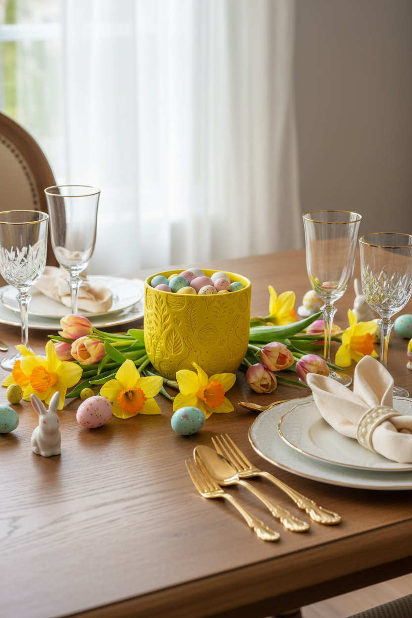Spring Bunny Nest Bowl
