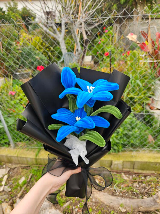 Blue Lily Forever Bouquet