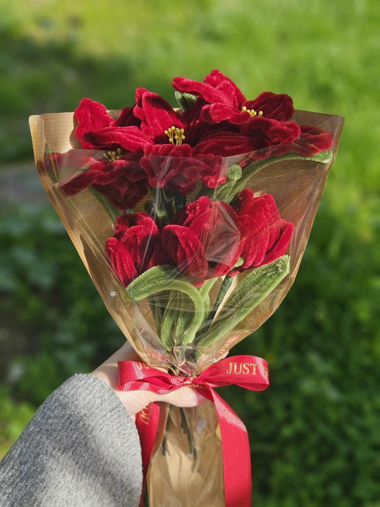 Everlasting Burgundy Bouquet