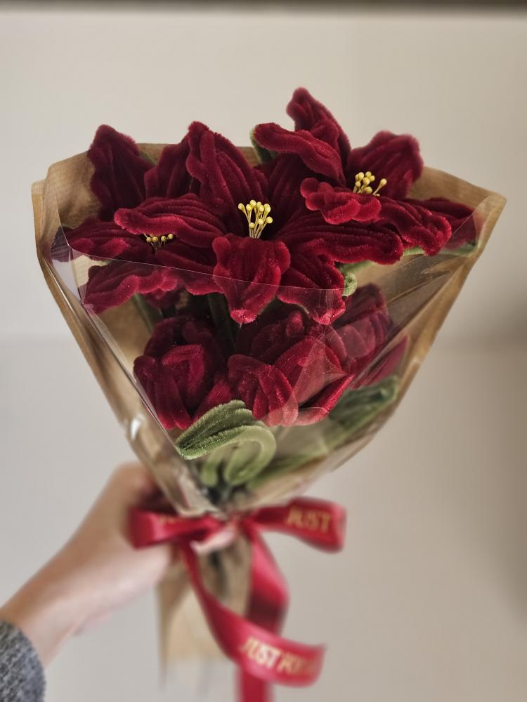Everlasting Burgundy Bouquet