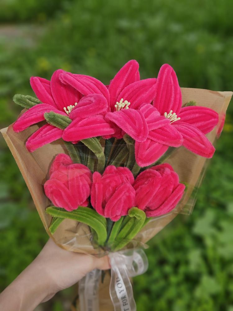 Everlasting Fuchsia Bouquet