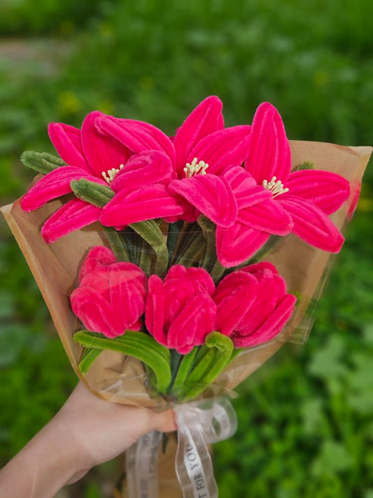 Everlasting Fuchsia Bouquet