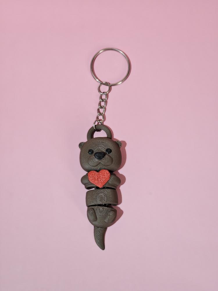 Articulated Otter Keychain