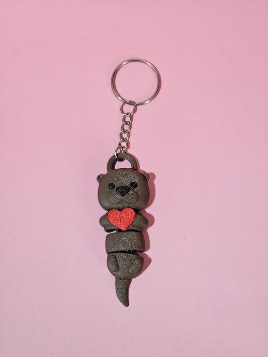 Articulated Otter Keychain