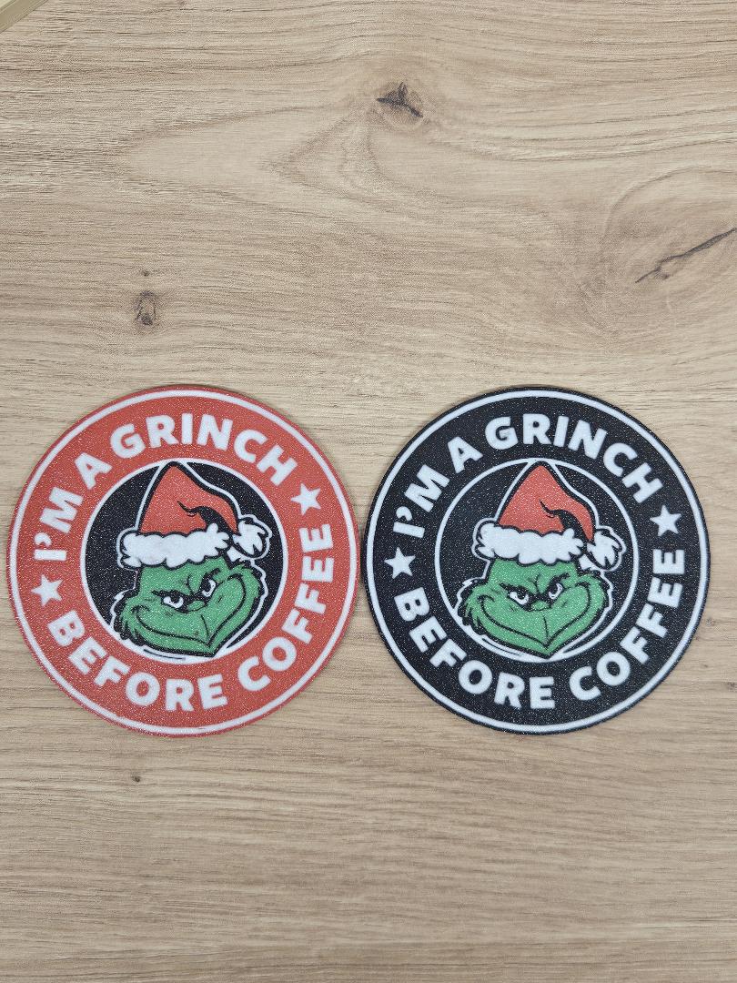 Grinch Coasters set