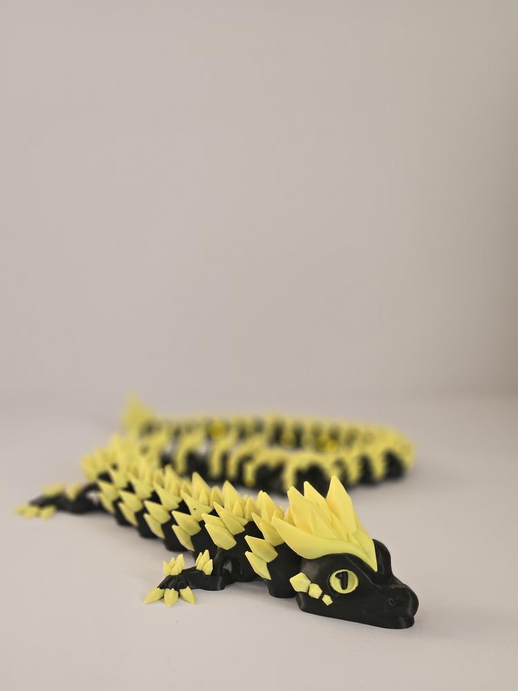 Crystal Dragon (Articulated 3D Printed Figure)