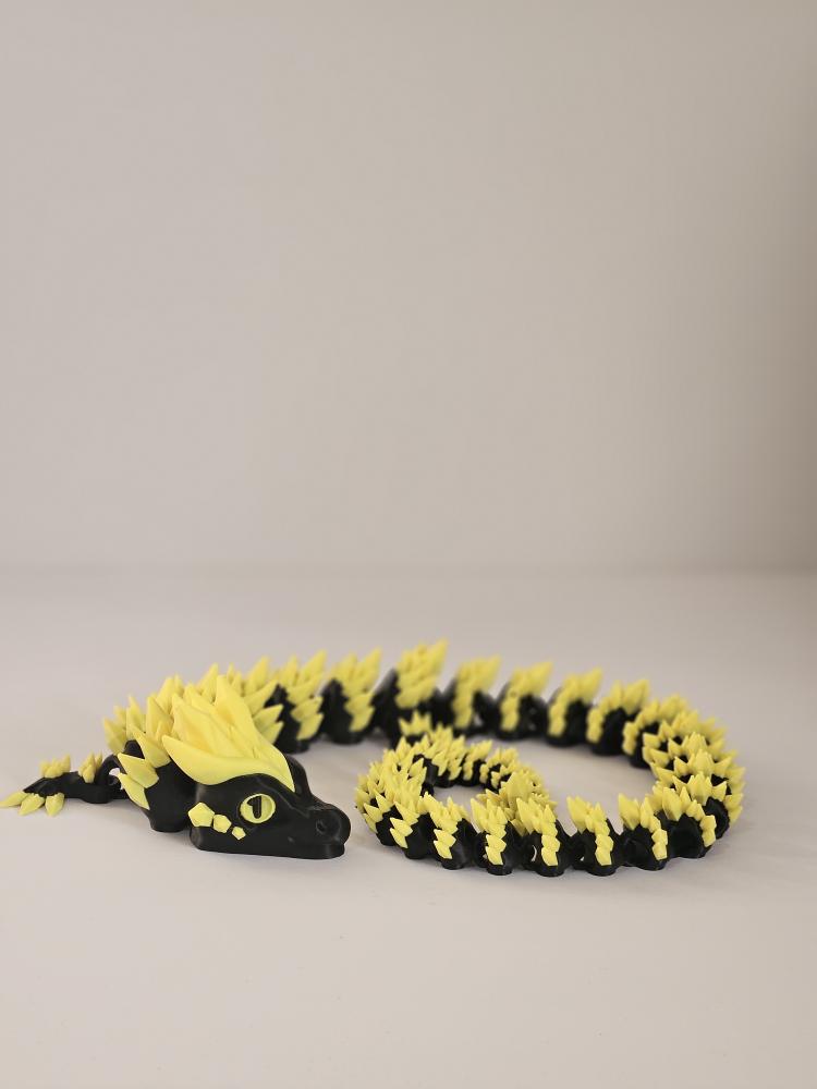 Crystal Dragon (Articulated 3D Printed Figure)