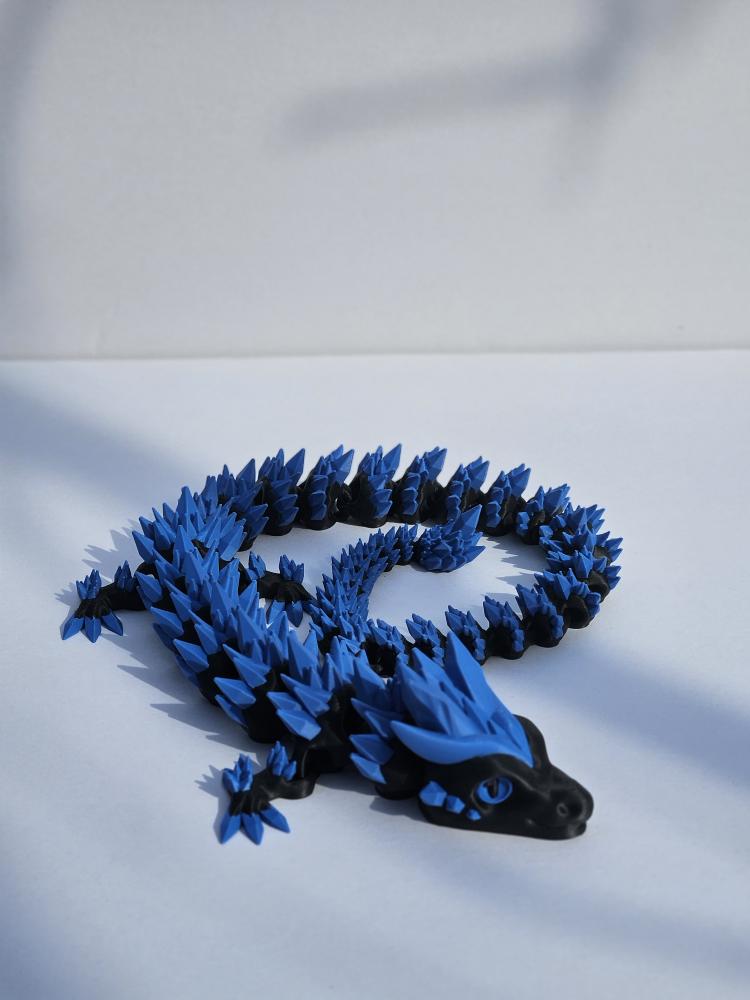 Crystal Dragon (Articulated 3D Printed Figure)