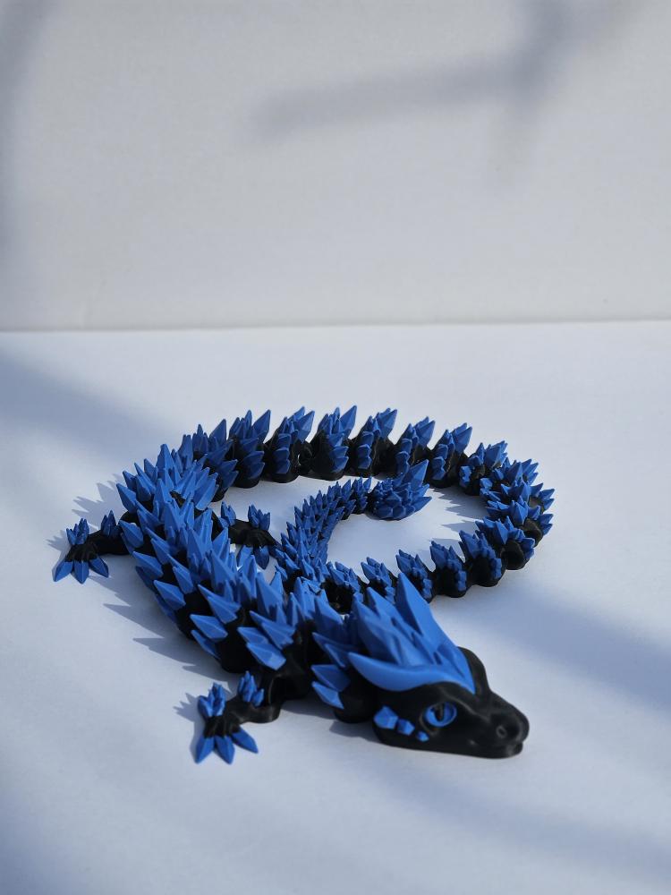 Crystal Dragon (Articulated 3D Printed Figure)