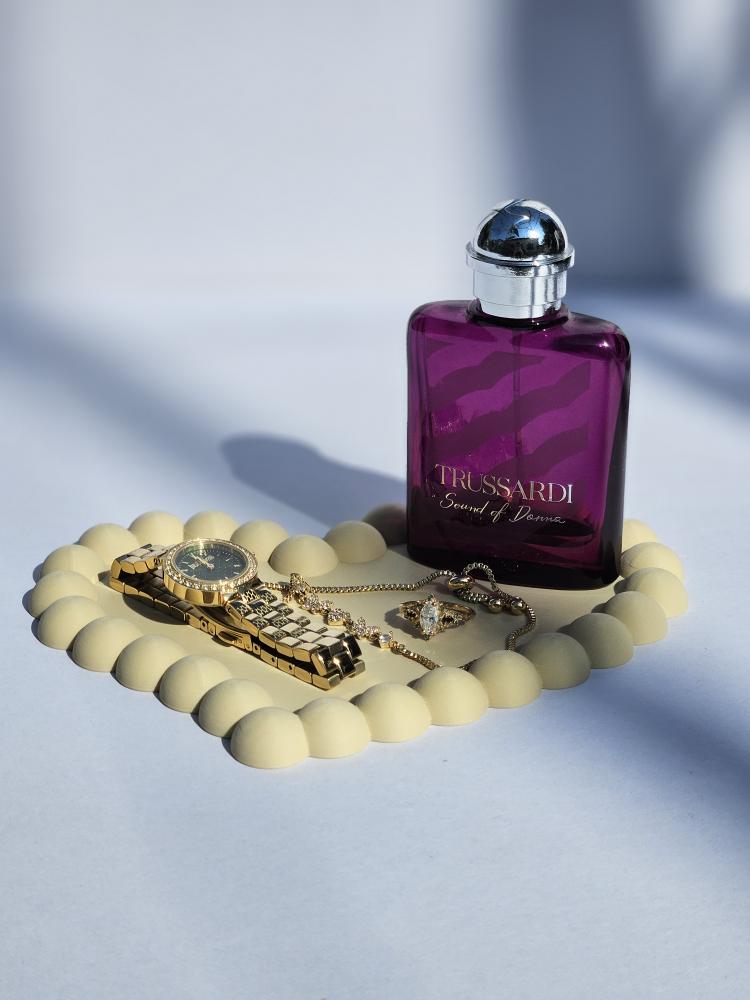 Heart Bead Edge Tray – Minimalist 3D Printed Decorative Organizer