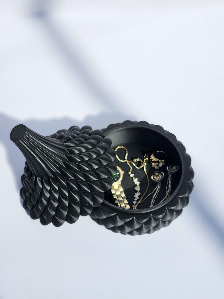 Halo Jar – 3D Printed Storage Box with Lid (Multiple Colors)