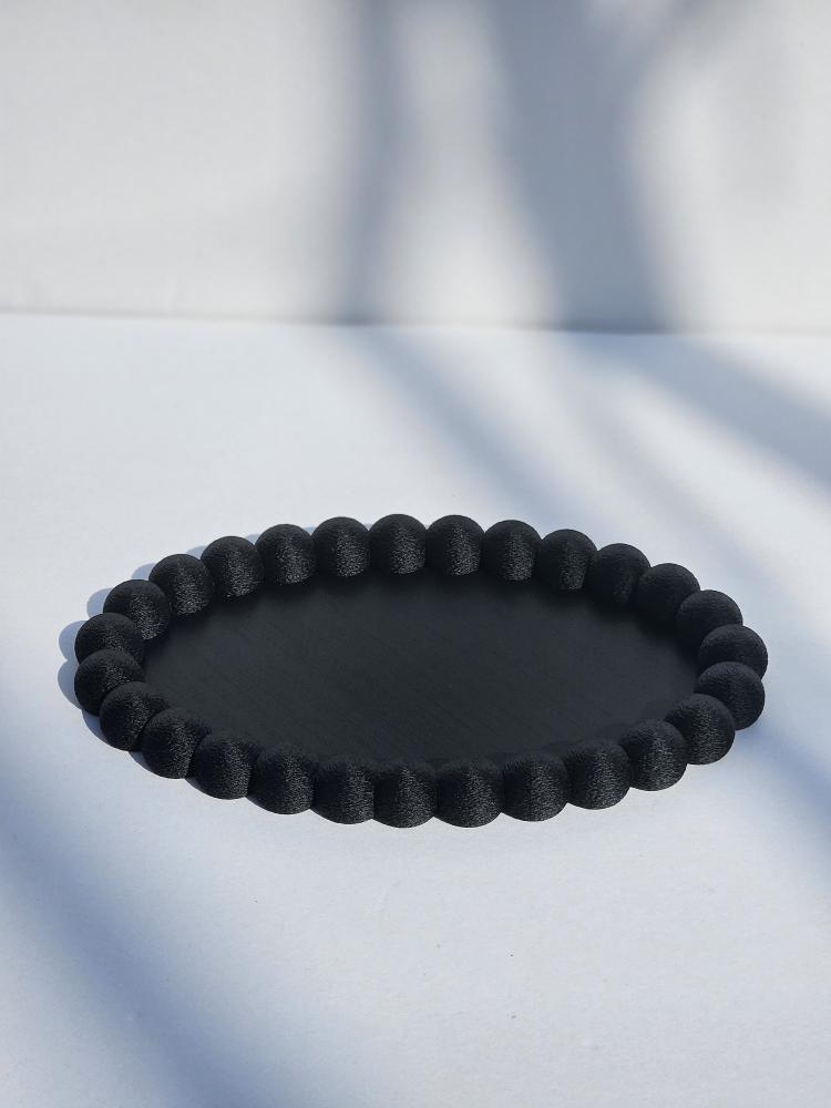 Bubble Edge Tray - 3D Printed Modern Jewelry & Decor Organizer