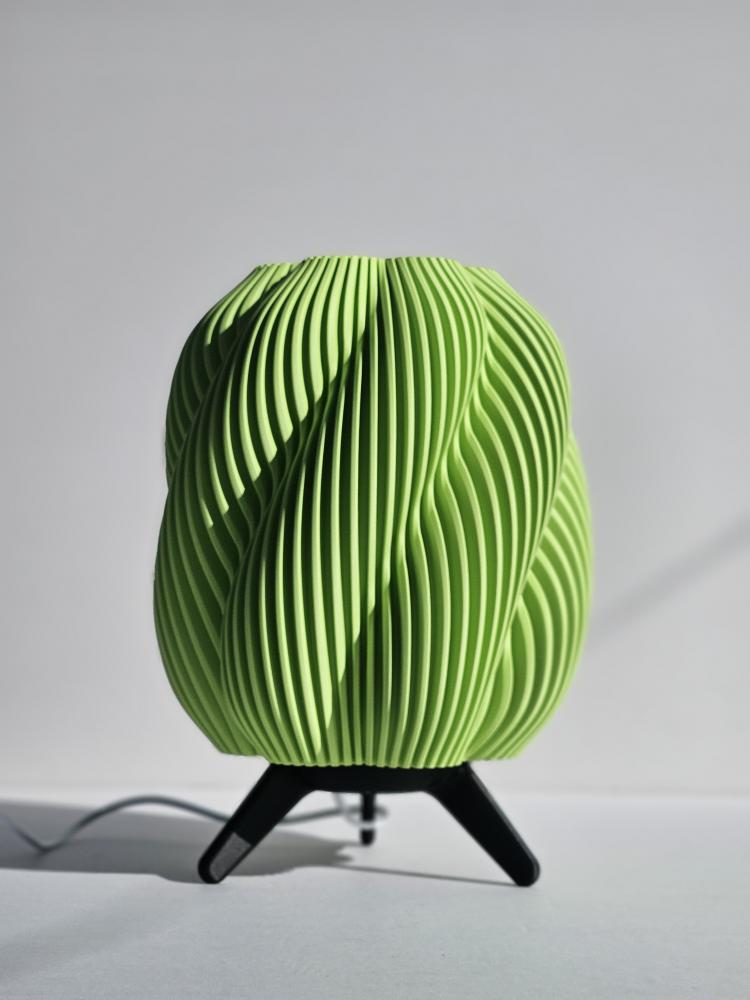Ribbed Glow 3D-Printed Lamp