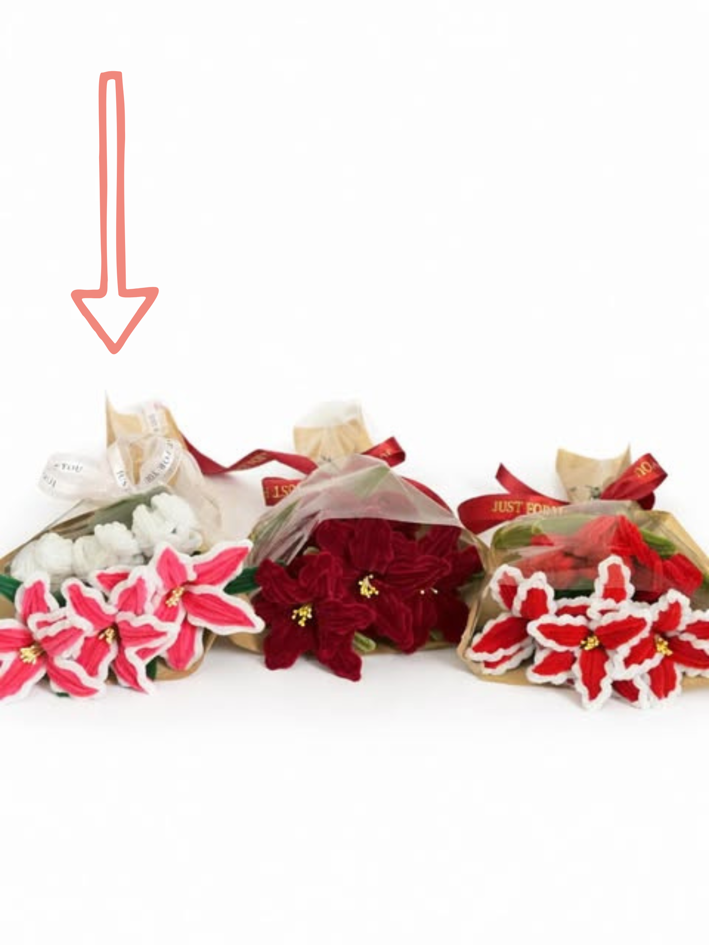 Everlasting Fuchsia & White Bouquet