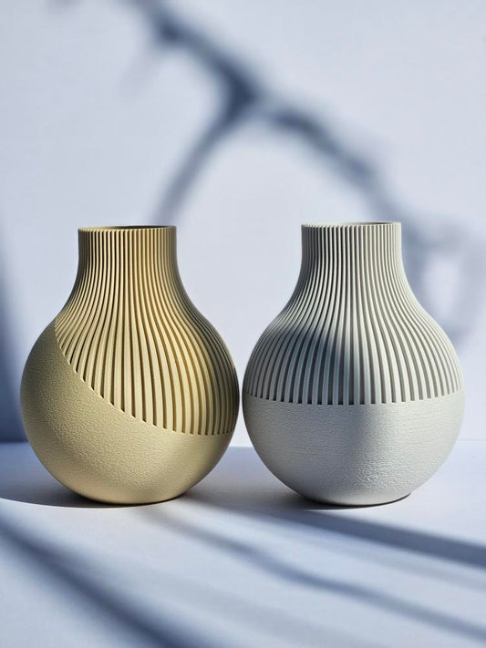 Japandi Vase Set – Minimalist PLA Decor (Multiple Colors)