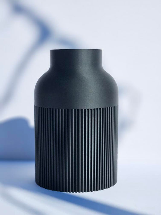 Japandi Ridge Vase – Minimalist PLA Decor (Multiple Colors)