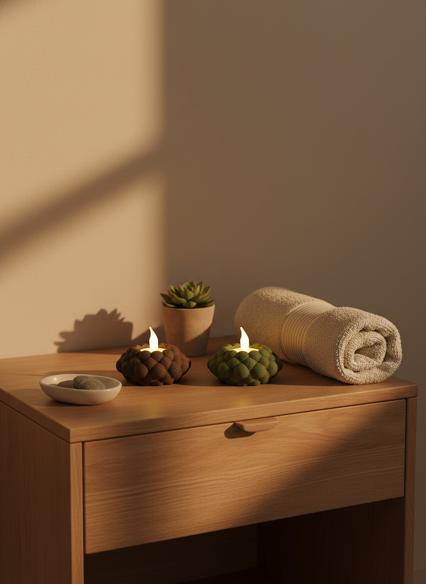 Textured Bubble Candle Holder