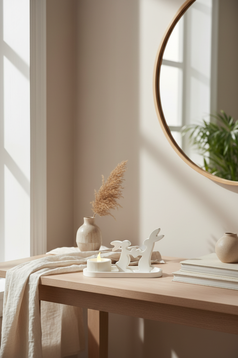 Bunny Heart Glow Decor