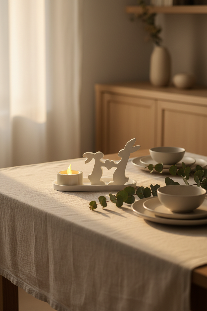 Bunny Heart Glow Decor