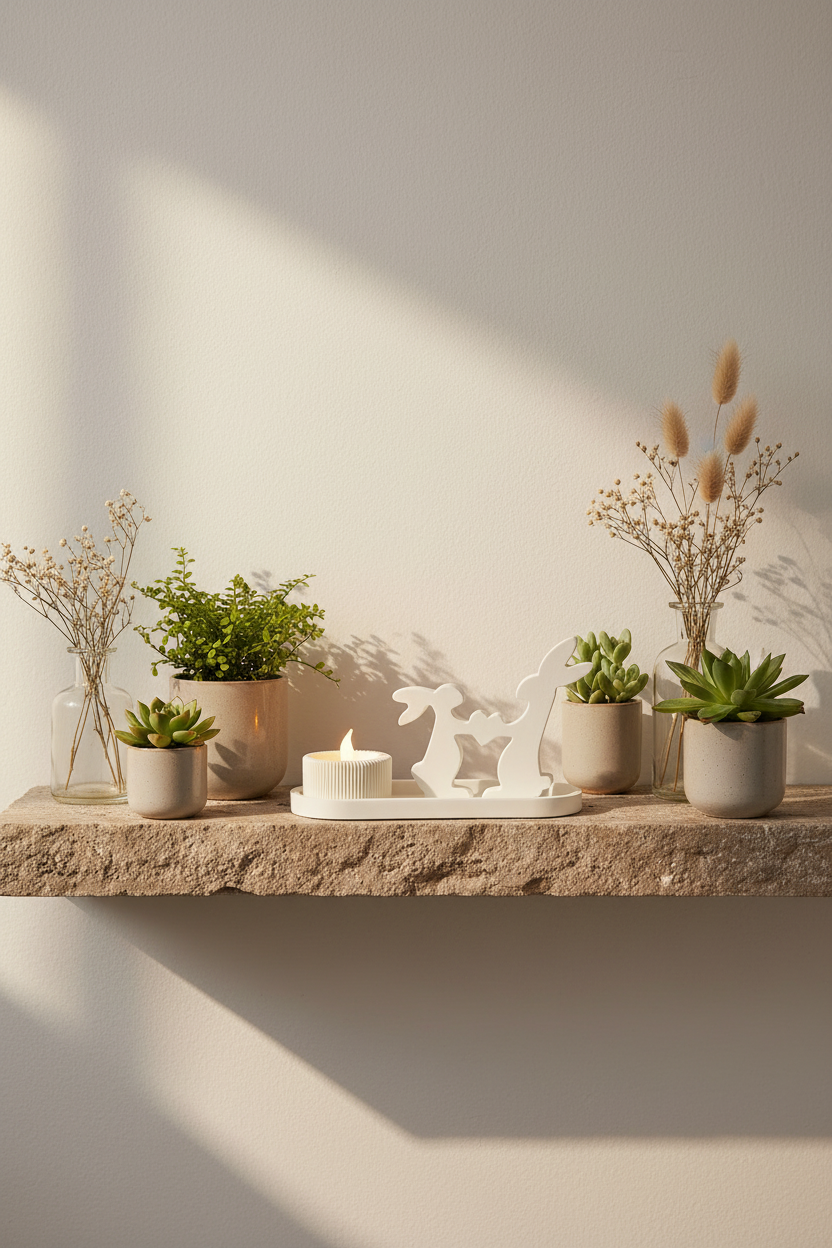 Bunny Heart Glow Decor