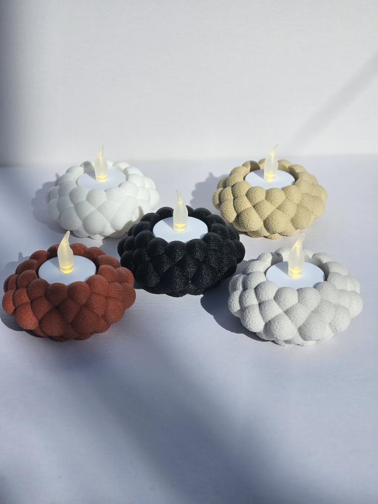 Textured Bubble Candle Holder
