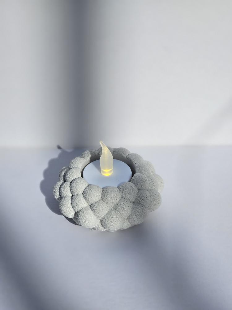 Textured Bubble Candle Holder