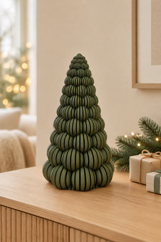 Bubbly Striped Christmas Tree