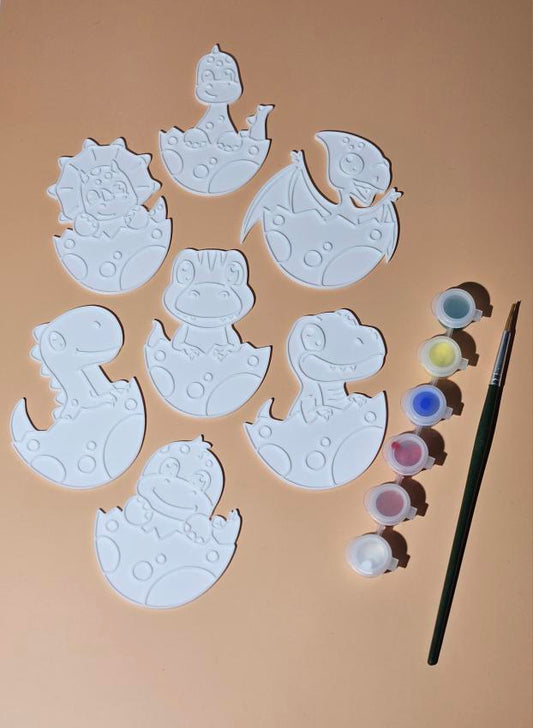 DIY Dino Painting Kit – Color Your Own Dinosaur Plates