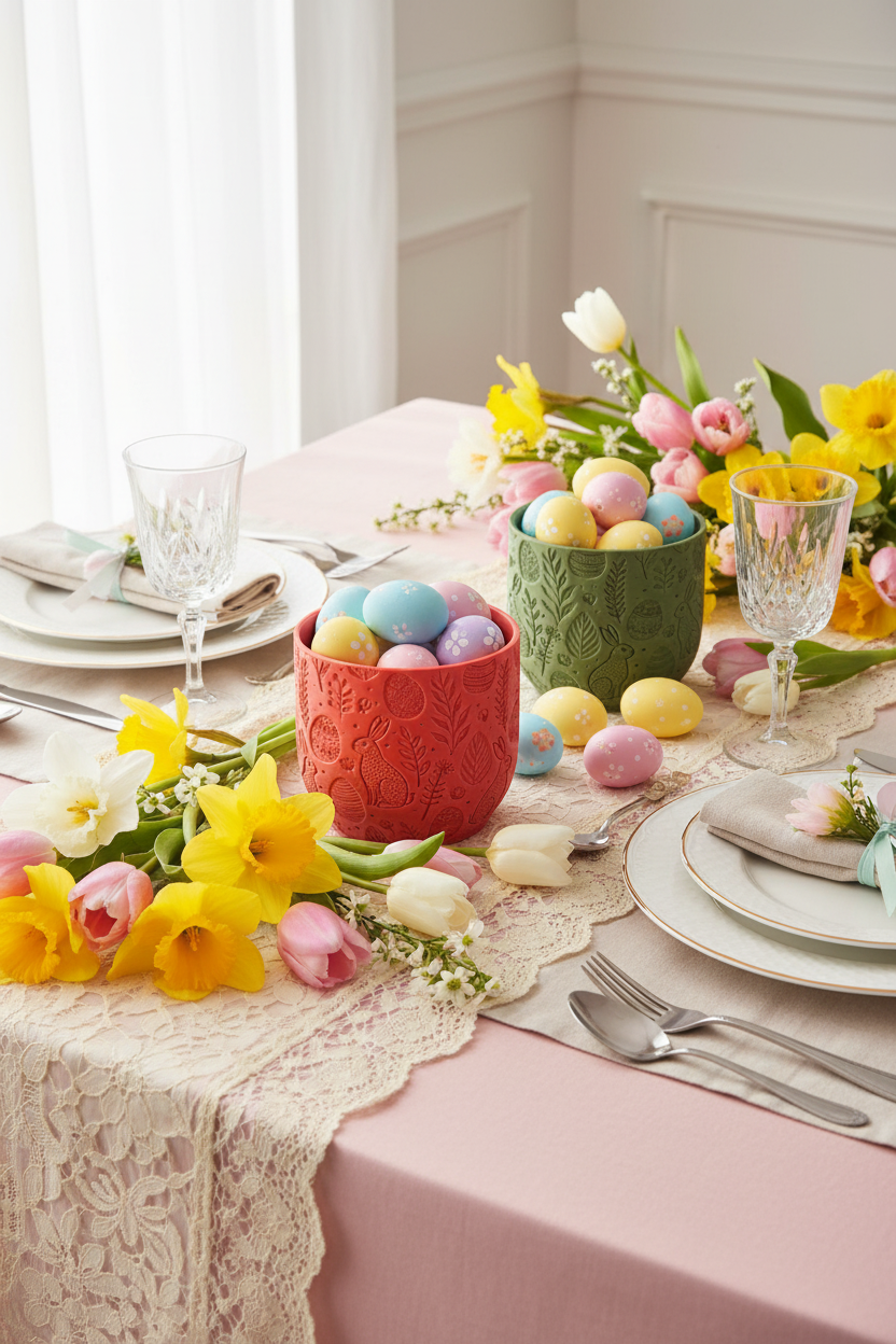 Spring Bunny Nest Bowl