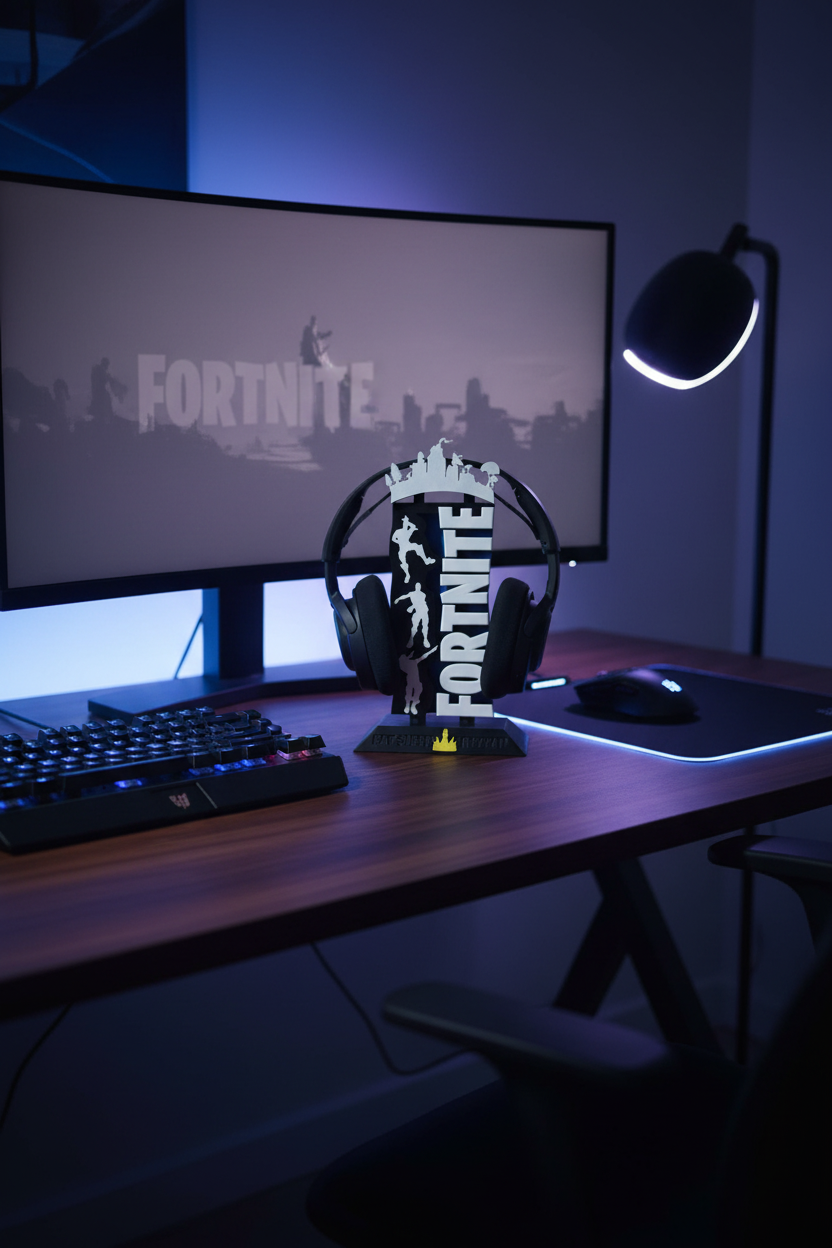 Fortnite Headphone Stand – 3D Printed Gaming Headset Holder