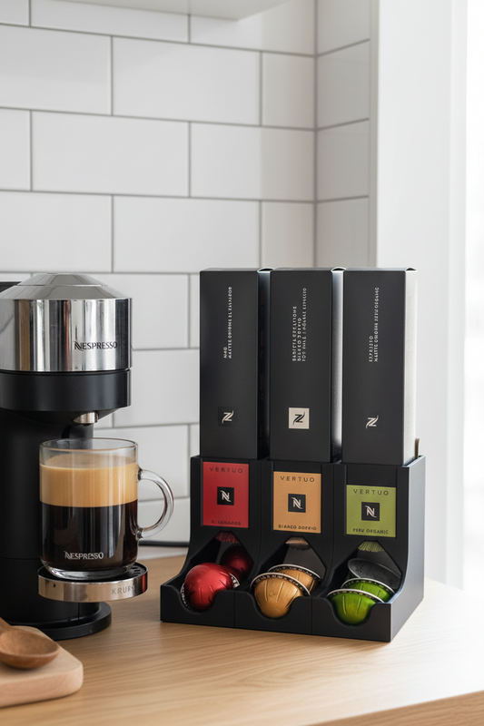 Nespresso Vertuo Pod Dispenser – 3-Column Capsule Organizer