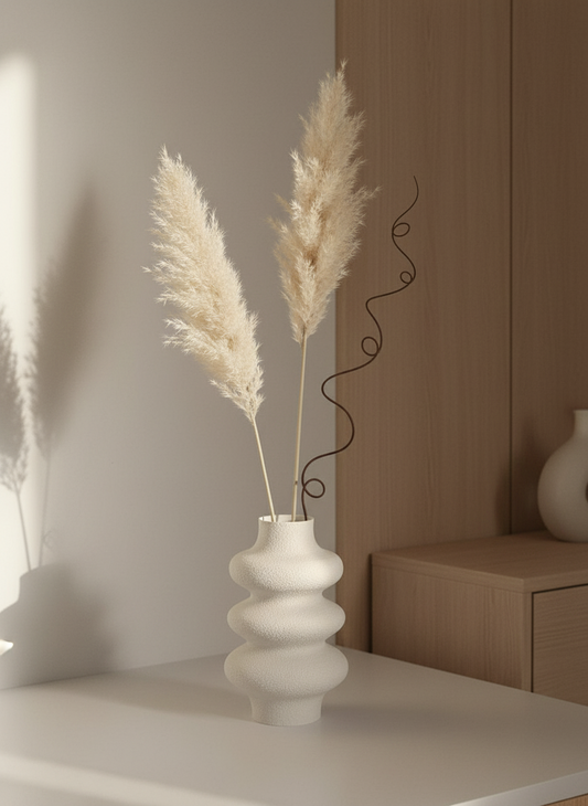 Sculptural Wave Vase