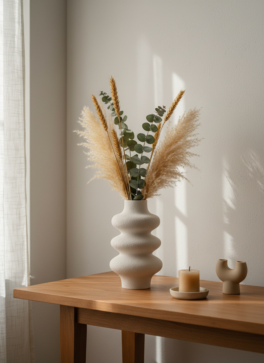 Sculptural Wave Vase