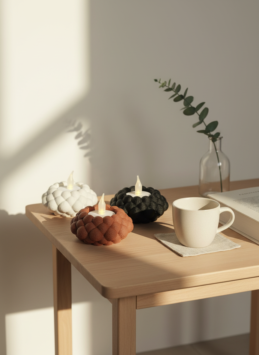 Textured Bubble Candle Holder